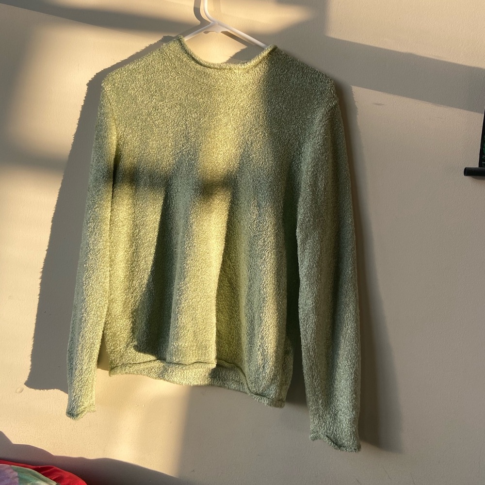 Fuzzy Green Sweater 🌱